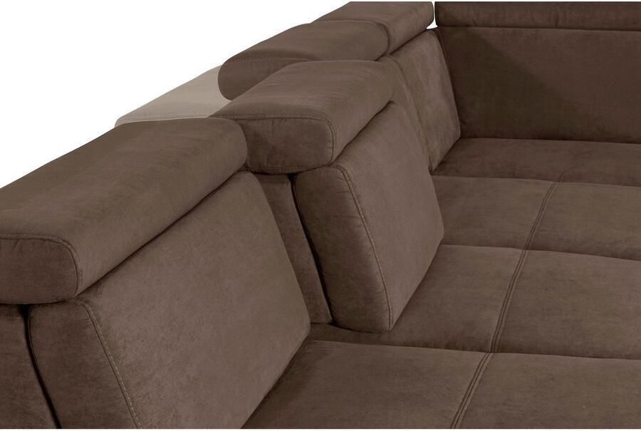 Sit&more Zithoek Gizeh U-vorm 12 cm poothoogte inclusief zitdiepteverstelling en verstelbare hoofdsteun - Foto 3