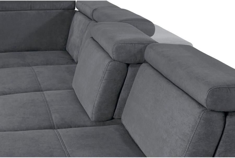 Sit&more Zithoek Gizeh U-vorm 12 cm poothoogte inclusief zitdiepteverstelling en verstelbare hoofdsteun - Foto 4