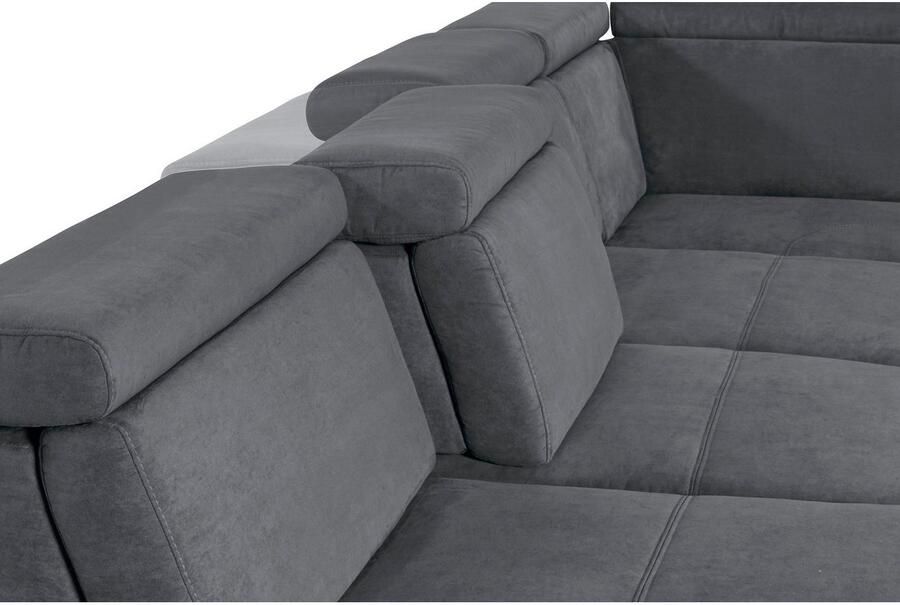 Sit&more Zithoek Gizeh U-vorm 12 cm poothoogte inclusief zitdiepteverstelling en verstelbare hoofdsteun - Foto 3