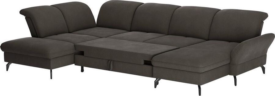 Sit&more Zithoek Leandro U-vorm Naar keuze met bed hoofdbord en armleuningfunctie en bedkist - Foto 6