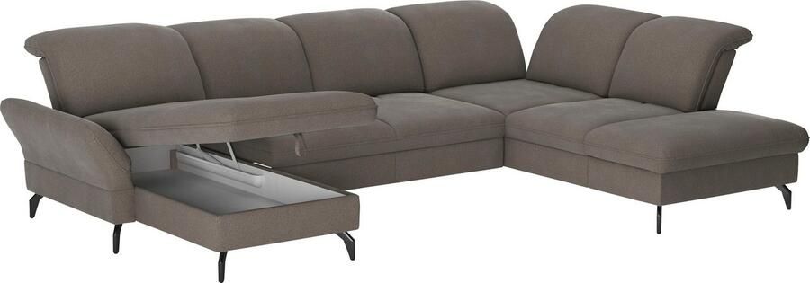 Sit&more Zithoek Leandro U-vorm Naar keuze met bed hoofdbord en armleuningfunctie en bedkist - Foto 5