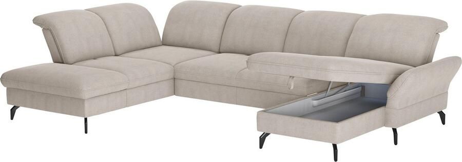 Sit&more Zithoek Leandro U-vorm Naar keuze met bed hoofdbord en armleuningfunctie en bedkist - Foto 5
