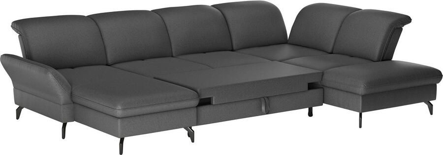 Sit&more Zithoek Leandro U-vorm Naar keuze met bed hoofdbord en armleuningfunctie en bedkist - Foto 5