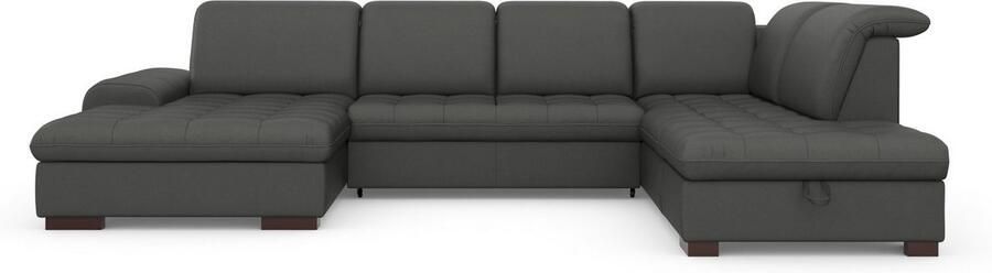 Sit&more Zithoek Luxor U-vorm naar keuze met slaapfunctie bedkist en verstelbare hoofdsteun - Foto 9