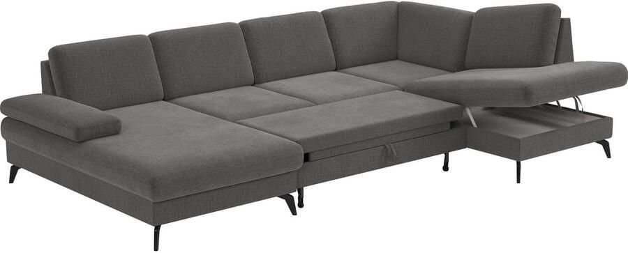 Sit&more Zithoek Morris U-vorm incl. zitdiepteverstelling keuze uit armleuningverstelling bedfunctie & bedlade - Foto 6