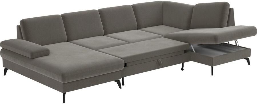 Sit&more Zithoek Morris U-vorm incl. zitdiepteverstelling keuze uit armleuningverstelling bedfunctie & bedlade - Foto 6