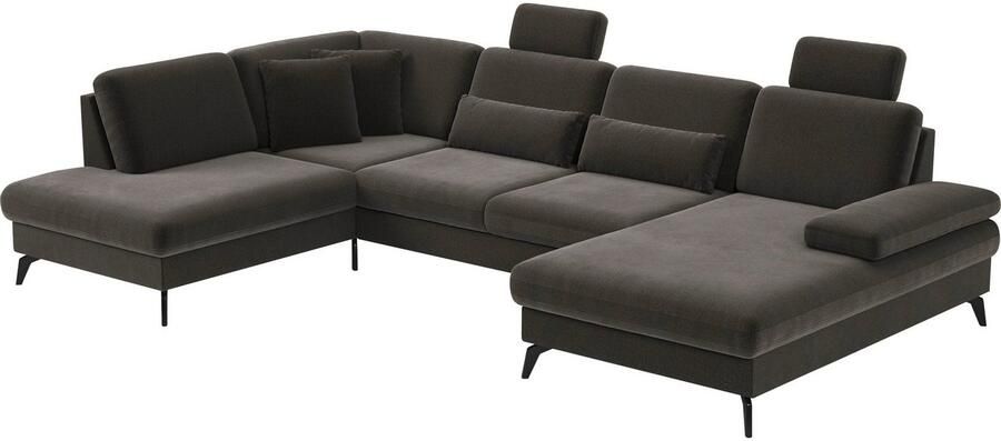 Sit&more Zithoek Morris U-vorm incl. zitdiepteverstelling keuze uit armleuningverstelling bedfunctie & bedlade - Foto 4