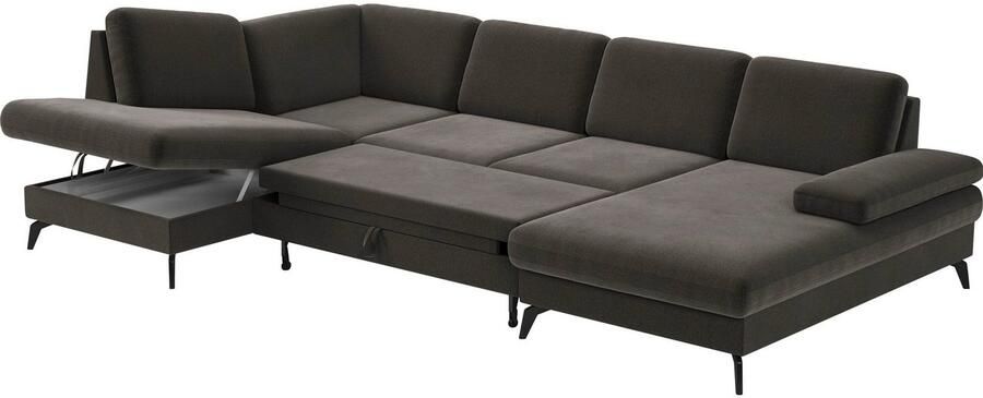 Sit&more Zithoek Morris U-vorm incl. zitdiepteverstelling keuze uit armleuningverstelling bedfunctie & bedlade - Foto 6