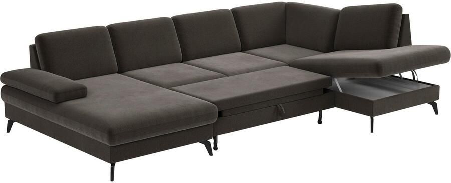 Sit&more Zithoek Morris U-vorm incl. zitdiepteverstelling keuze uit armleuningverstelling bedfunctie & bedlade - Foto 6