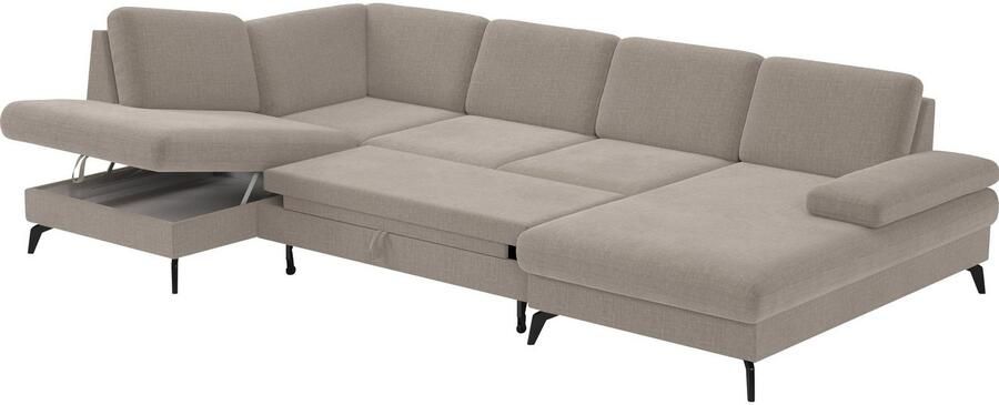 Sit&more Zithoek Morris U-vorm incl. zitdiepteverstelling keuze uit armleuningverstelling bedfunctie & bedlade - Foto 6