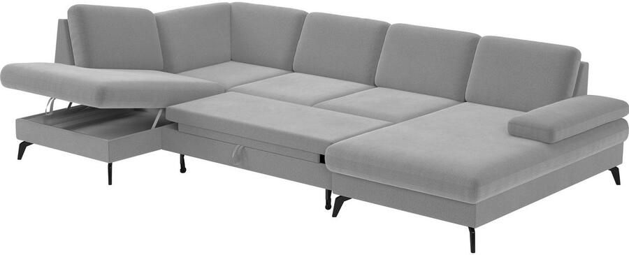 Sit&more Zithoek Morris U-vorm incl. zitdiepteverstelling keuze uit armleuningverstelling bedfunctie & bedlade - Foto 6