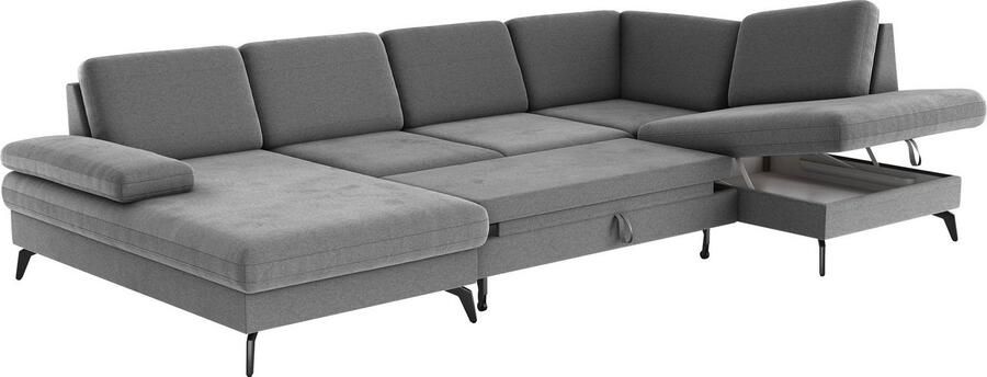 Sit&more Zithoek Morris U-vorm incl. zitdiepteverstelling keuze uit armleuningverstelling bedfunctie & bedlade - Foto 4