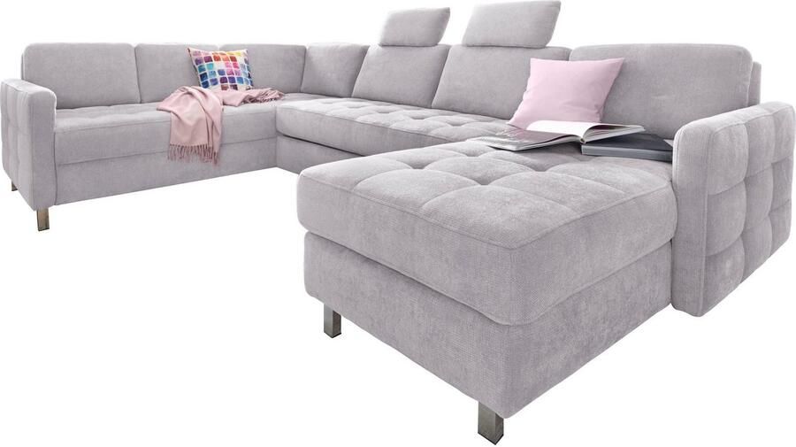 Sit&more Zithoek Pablo U-vorm naar keuze met slaapfunctie en bedkist - Foto 4