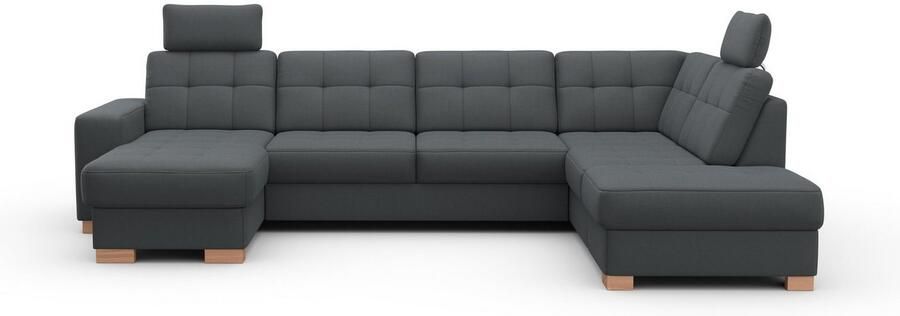 Sit&more Zithoek Quincy U-vorm naar keuze met slaapfunctie en bedkist - Foto 10