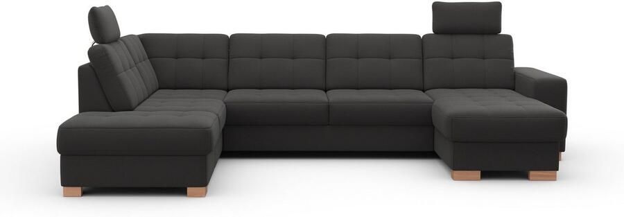 Sit&more Zithoek Quincy U-vorm naar keuze met slaapfunctie en bedkist - Foto 11