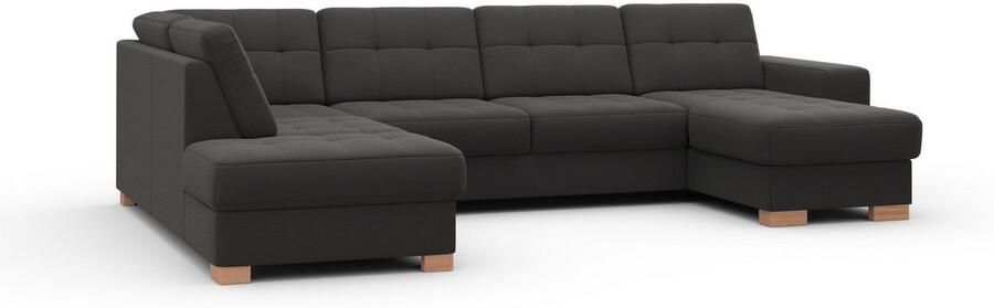 Sit&more Zithoek Quincy U-vorm naar keuze met slaapfunctie en bedkist - Foto 13