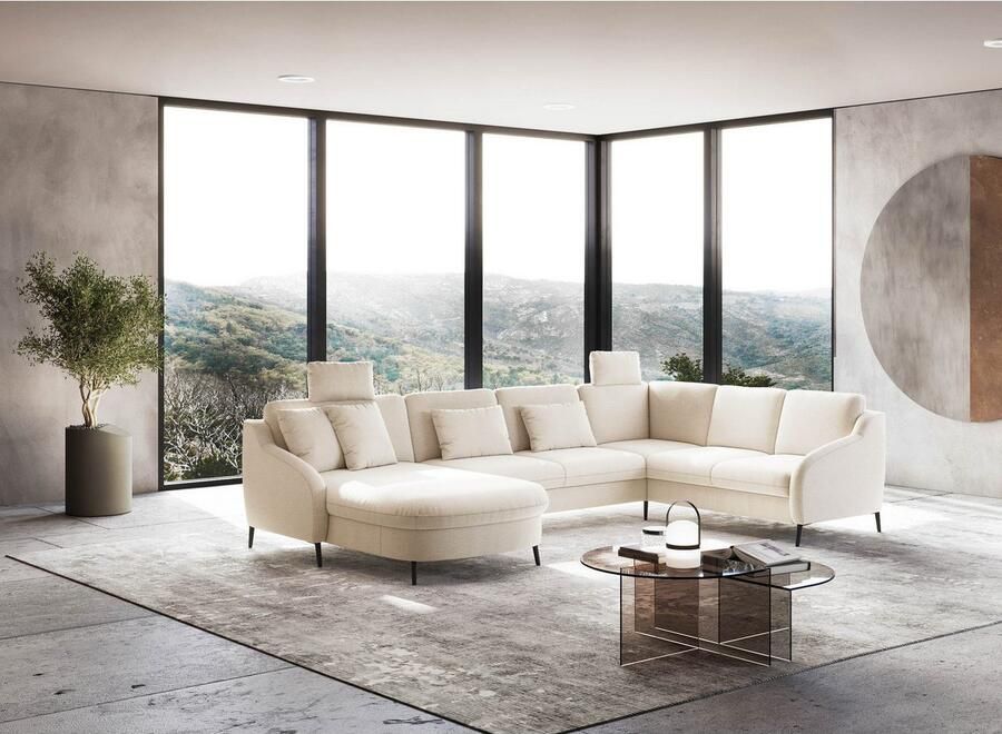 Sit&more Zithoek Soul U-model optioneel met bedfunctie en bedlade of lade - Foto 2