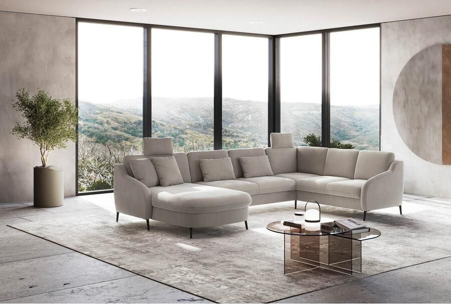 Sit&more Zithoek Soul U-model optioneel met bedfunctie en bedlade of lade - Foto 2