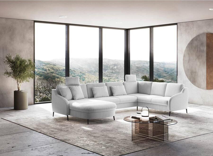 Sit&more Zithoek Soul U-model optioneel met bedfunctie en bedlade of lade - Foto 2