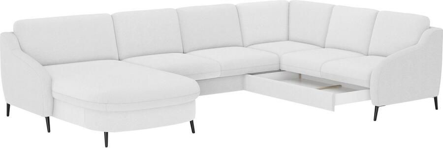 Sit&more Zithoek Soul U-model optioneel met bedfunctie en bedlade of lade - Foto 6