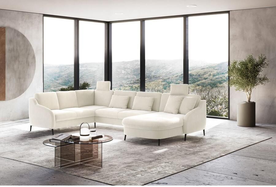 Sit&more Zithoek Soul U-model optioneel met bedfunctie en bedlade of lade - Foto 2