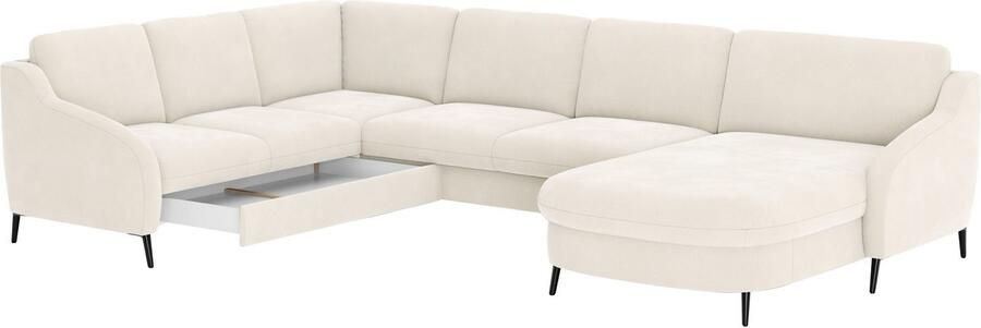 Sit&more Zithoek Soul U-model optioneel met bedfunctie en bedlade of lade - Foto 6