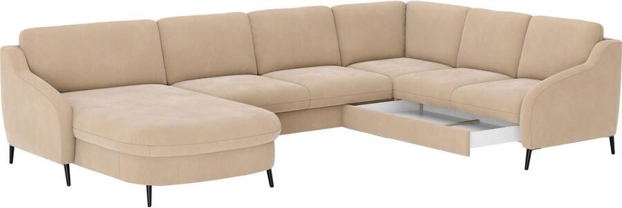 Sit&more Zithoek Soul U-model optioneel met bedfunctie en bedlade of lade - Foto 5