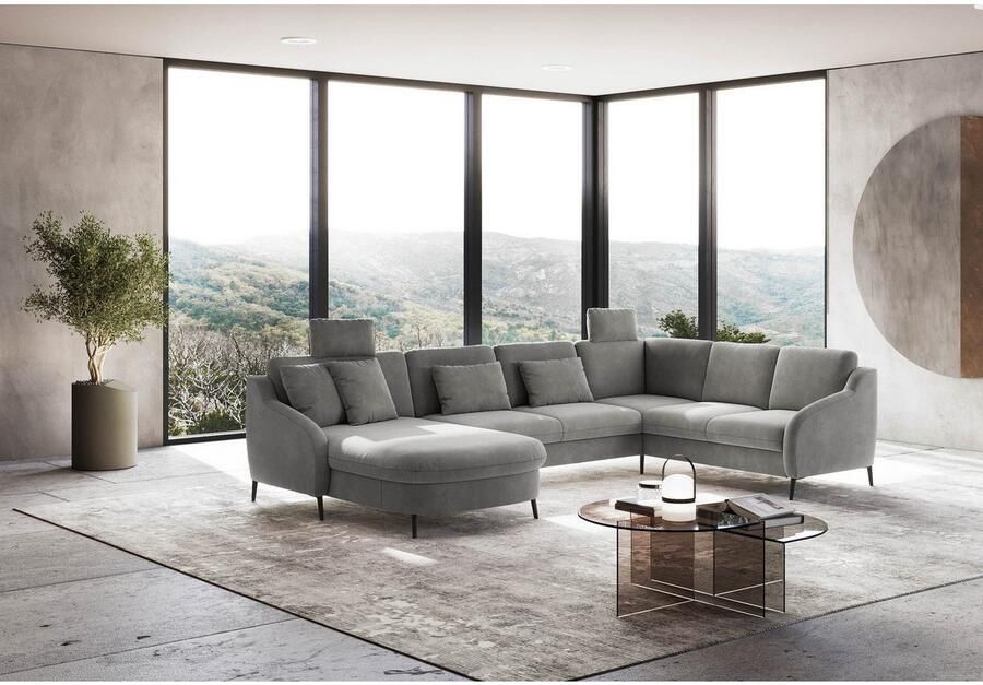 Sit&more Zithoek Soul U-model optioneel met bedfunctie en bedlade of lade - Foto 2