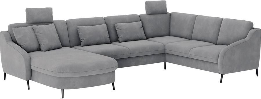 Sit&more Zithoek Soul U-model optioneel met bedfunctie en bedlade of lade - Foto 3