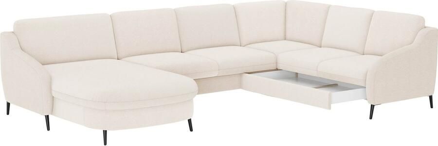 Sit&more Zithoek Soul U-model optioneel met bedfunctie en bedlade of lade - Foto 6