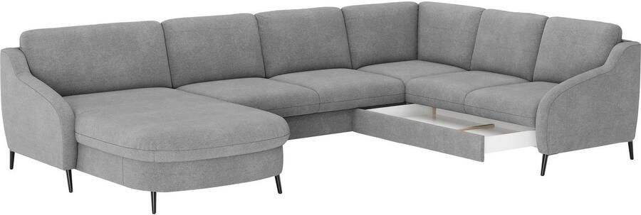 Sit&more Zithoek Soul U-model optioneel met bedfunctie en bedlade of lade - Foto 5