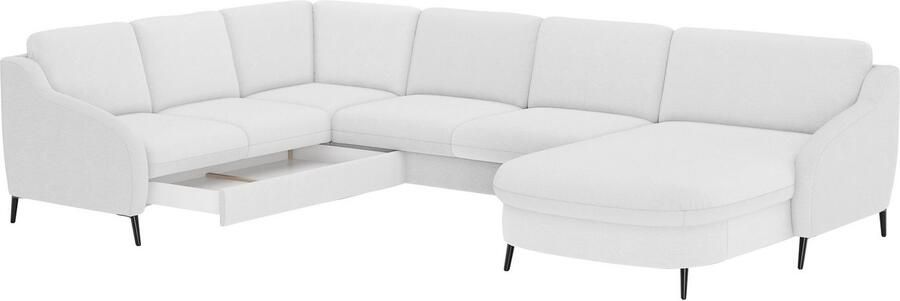 Sit&more Zithoek Soul U-model optioneel met bedfunctie en bedlade of lade - Foto 5