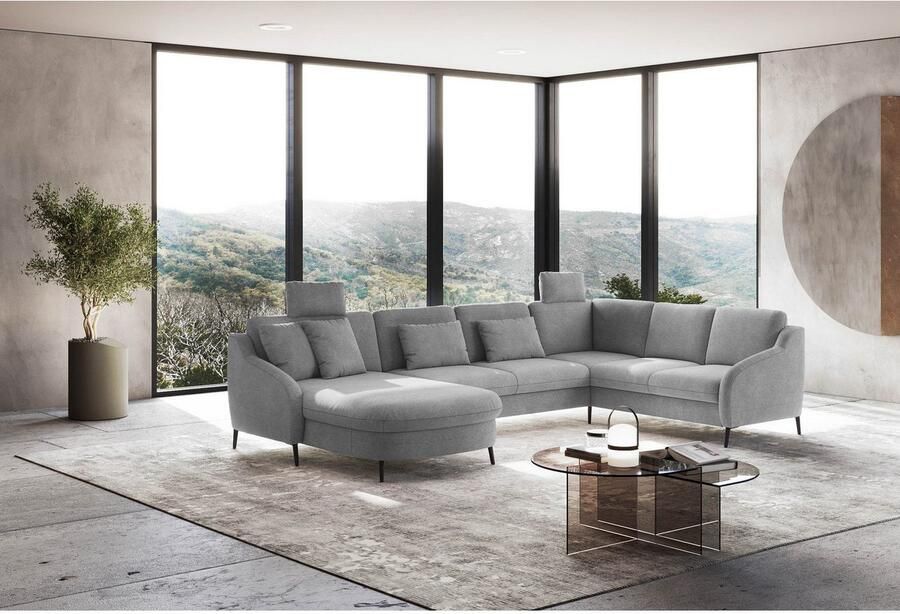 Sit&more Zithoek Soul U-model optioneel met bedfunctie en bedlade of lade - Foto 2