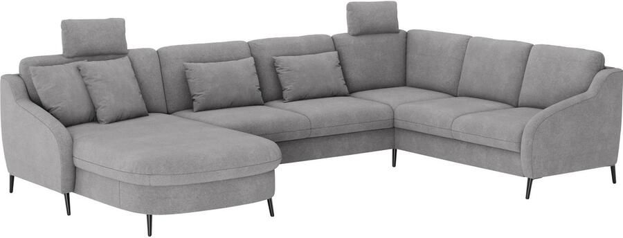 Sit&more Zithoek Soul U-model optioneel met bedfunctie en bedlade of lade - Foto 3