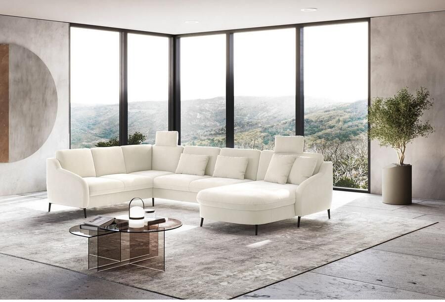 Sit&more Zithoek Soul U-model optioneel met bedfunctie en bedlade of lade - Foto 2