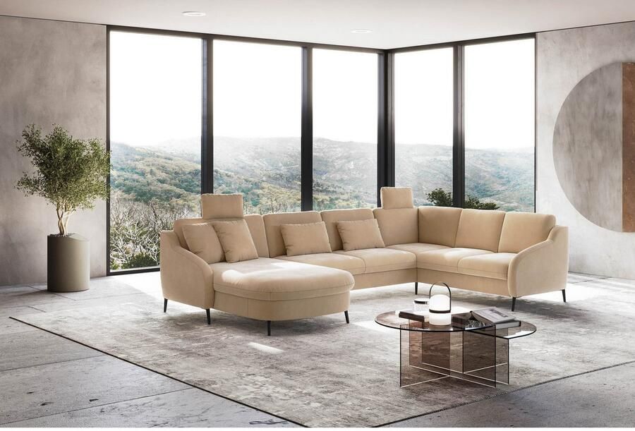 Sit&more Zithoek Soul U-model optioneel met bedfunctie en bedlade of lade - Foto 2