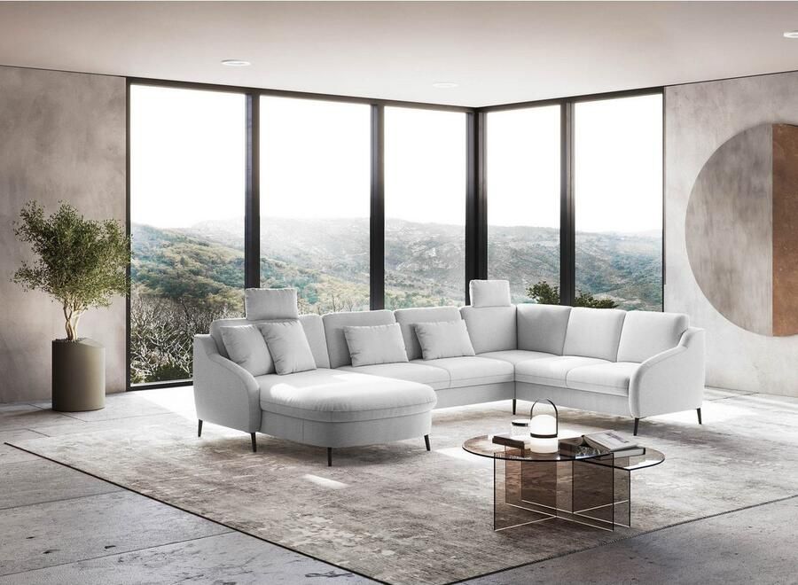 Sit&more Zithoek Soul U-model optioneel met bedfunctie en bedlade of lade - Foto 2