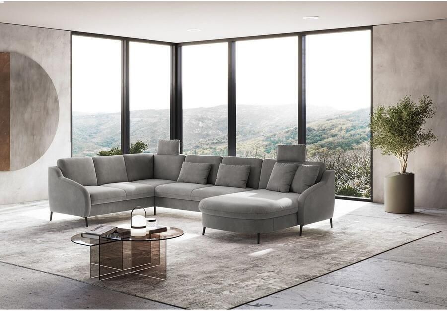 Sit&more Zithoek Soul U-model optioneel met bedfunctie en bedlade of lade - Foto 2