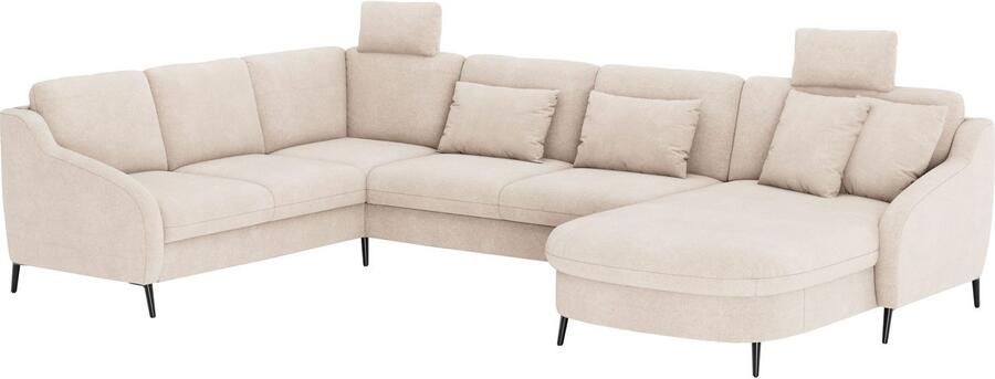 Sit&more Zithoek Soul U-model optioneel met bedfunctie en bedlade of lade - Foto 3