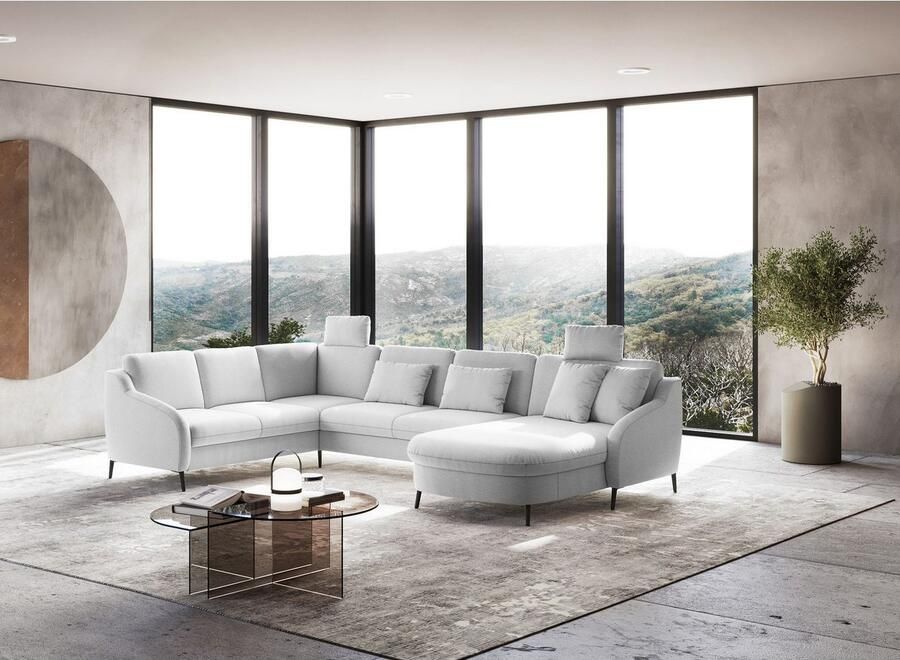 Sit&more Zithoek Soul U-model optioneel met bedfunctie en bedlade of lade - Foto 2