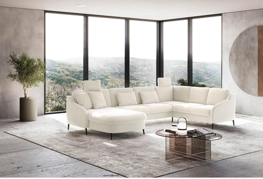 Sit&more Zithoek Soul U-model optioneel met bedfunctie en bedlade of lade - Foto 2