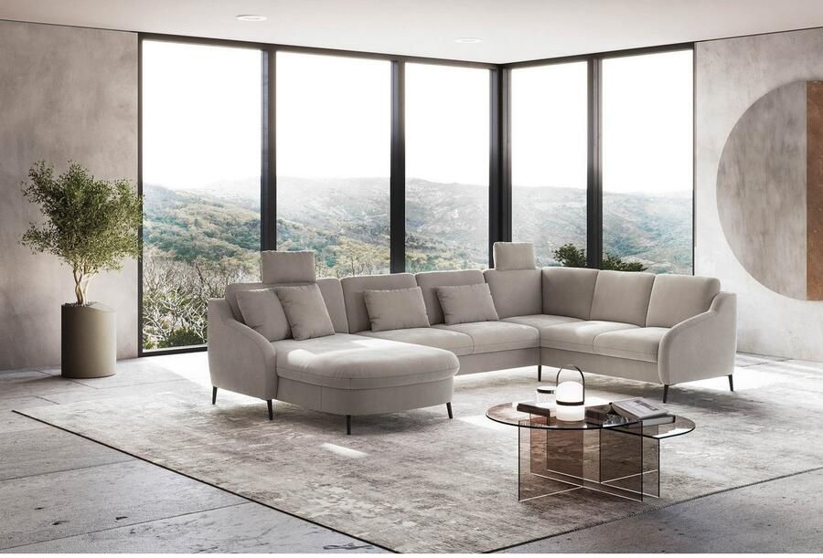 Sit&more Zithoek Soul U-model optioneel met bedfunctie en bedlade of lade - Foto 2