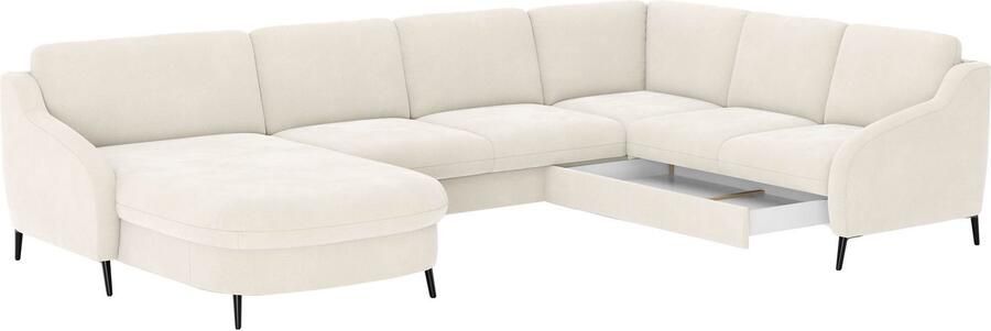 Sit&more Zithoek Soul U-model optioneel met bedfunctie en bedlade of lade - Foto 6