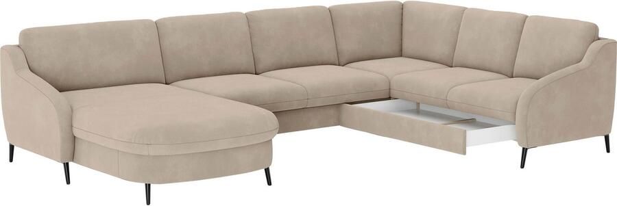 Sit&more Zithoek Soul U-model optioneel met bedfunctie en bedlade of lade - Foto 5