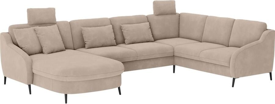Sit&more Zithoek Soul U-model optioneel met bedfunctie en bedlade of lade - Foto 3