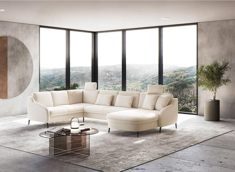 Sit&more Zithoek Soul U-model optioneel met bedfunctie en bedlade of lade - Foto 2