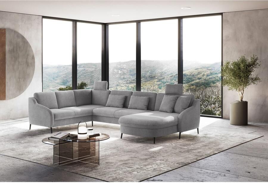 Sit&more Zithoek Soul U-model optioneel met bedfunctie en bedlade of lade - Foto 2