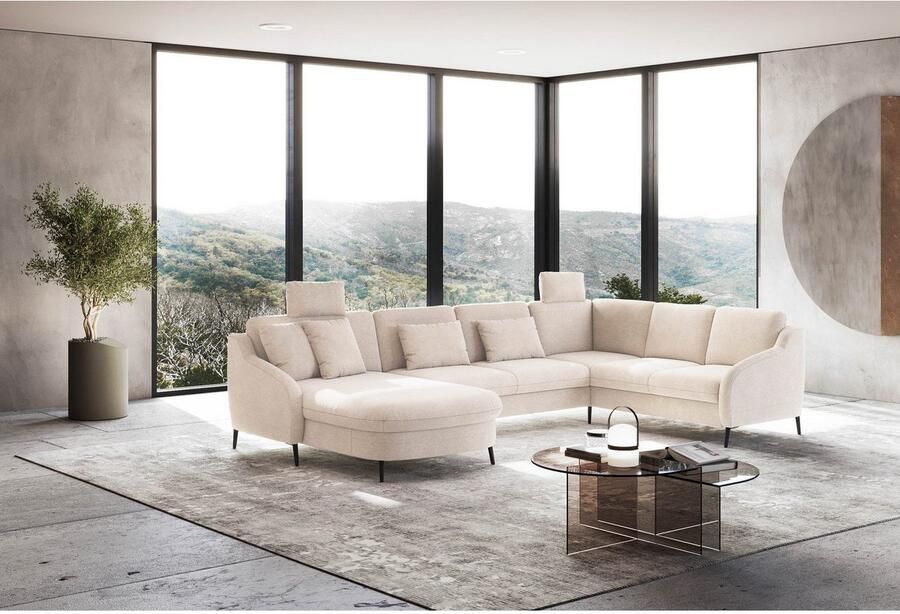 Sit&more Zithoek Soul U-model optioneel met bedfunctie en bedlade of lade - Foto 2