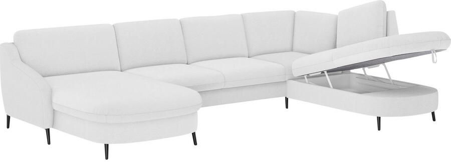 Sit&more Zithoek Soul U-model optioneel met bedfunctie en bedlade of lade - Foto 4