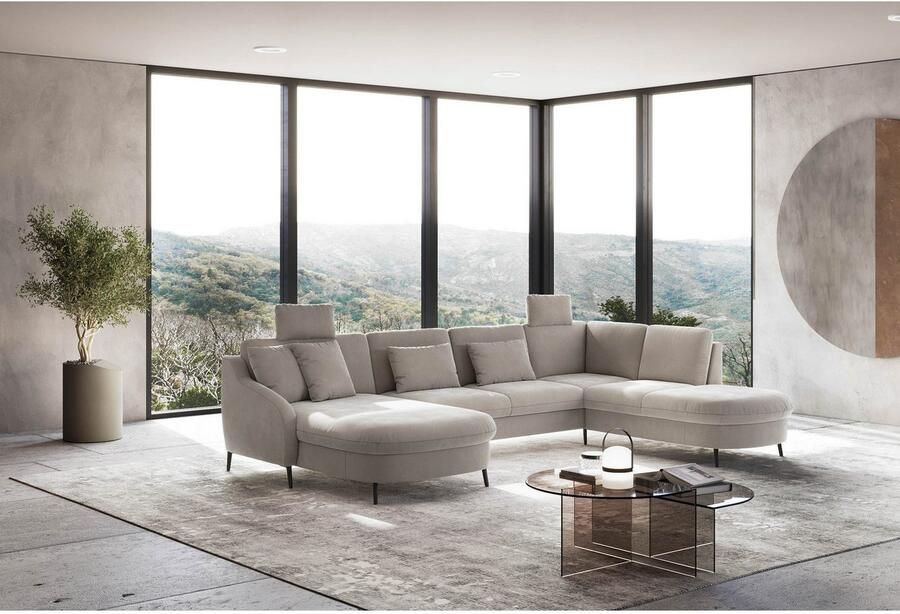 Sit&more Zithoek Soul U-model optioneel met bedfunctie en bedlade of lade - Foto 2